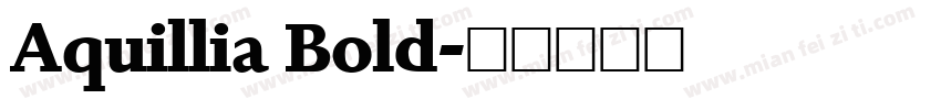 Aquillia Bold字体转换